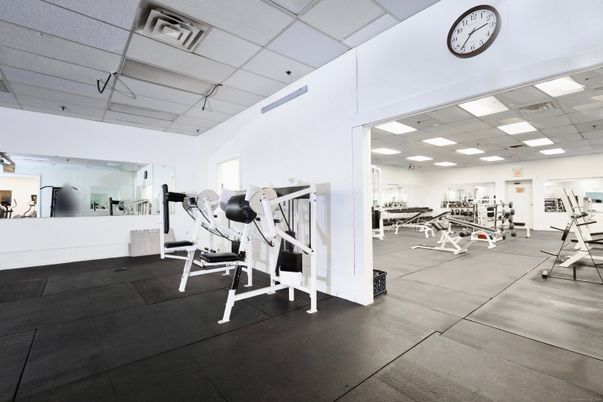 Fitness Equipment, Gym, Interior, Recessed Lighting