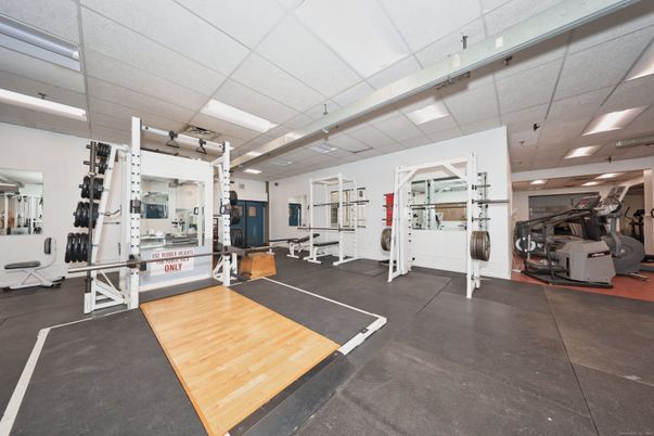 Fitness Equipment, Gym, Interior, Recessed Lighting