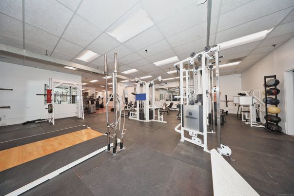 Fitness Equipment, Gym, Interior, Recessed Lighting