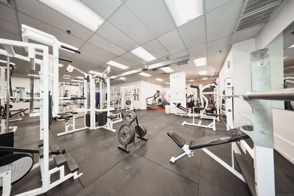 Fitness Equipment, Gym, Interior, Recessed Lighting