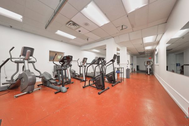 Fitness Equipment, Gym, Interior, Recessed Lighting