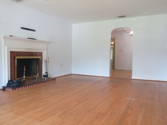 Empty room, Fireplace, Interior, Wood Texture Flooring
