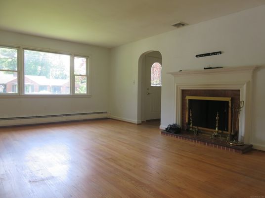 Empty room, Fireplace, Interior, Wood Texture Flooring