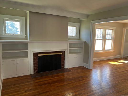 Empty room, Fireplace, Interior, Wood Texture Flooring