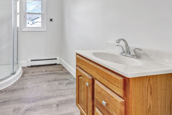 Bathroom, Interior, Wood Texture Flooring