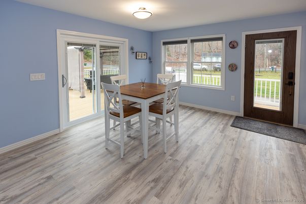Dining room, Interior, Wood Texture Flooring