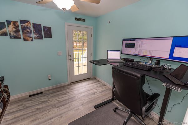 Home Office, Interior, Wood Texture Flooring
