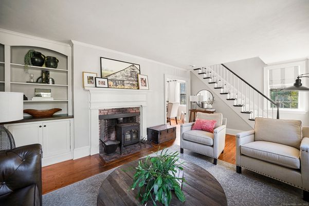 Fireplace, Interior, Wood Texture Flooring