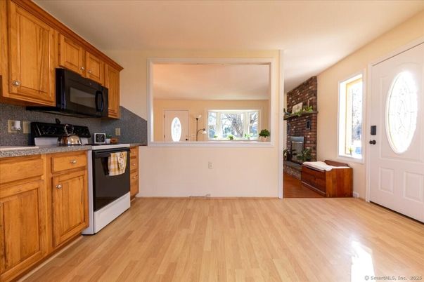 Interior, Kitchen, Wood Texture Flooring
