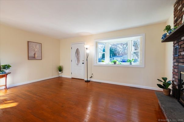 Empty room, Fireplace, Interior, Wood Texture Flooring