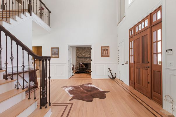 Fireplace, Interior, Wood Texture Flooring