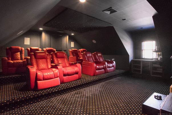 Home Theatre Room, Interior, Projection Screen, Recessed Lighting, Theatre Room