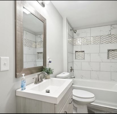 Bathroom, Interior, Marble Walls