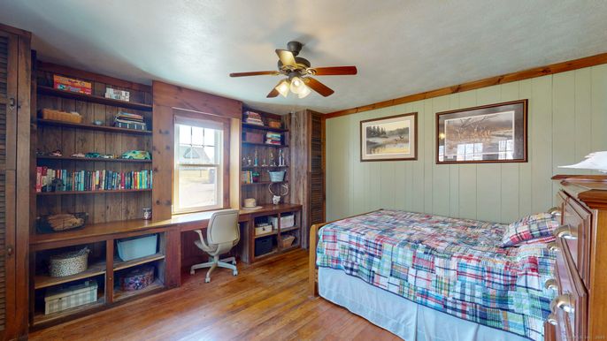 Bedroom, Home Office, Interior, Wood Texture Flooring