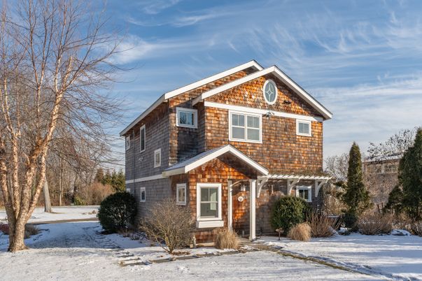 Exterior, Facade, Brick Traditional