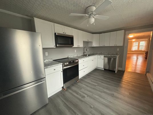 Interior, Kitchen, Wood Texture Flooring