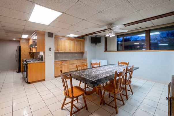 Dining room, Interior, Kitchen, Recessed Lighting