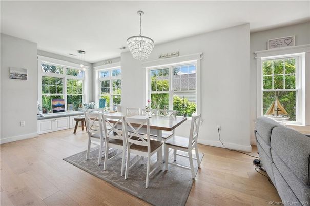 Chandelier, Dining room, Interior, Pendant Lights, Wood Texture Flooring