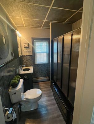 Bathroom, Interior, Wood Texture Flooring