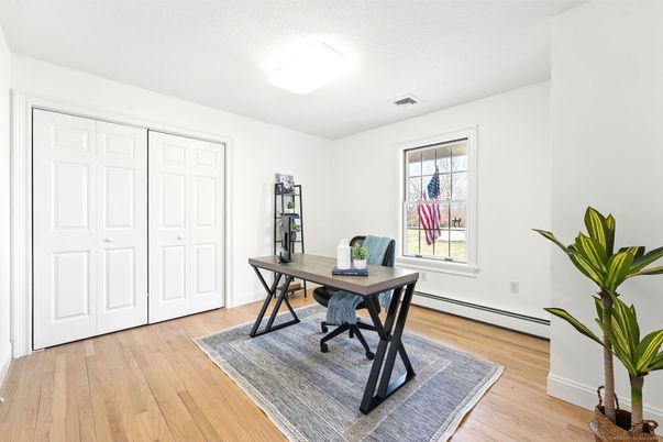 Home Office, Interior, Wood Texture Flooring