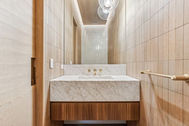 Bathroom, Interior, Marble Walls