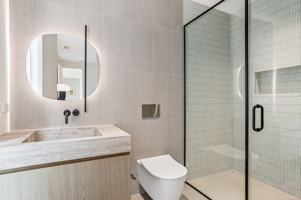 Bathroom, Glass Shower, Interior