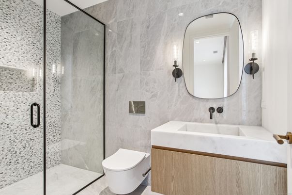 Bathroom, Glass Shower, Interior