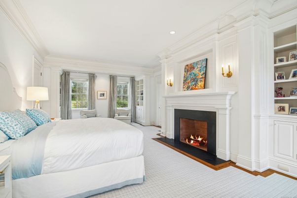 Bedroom, Fireplace, Interior, Recessed Lighting