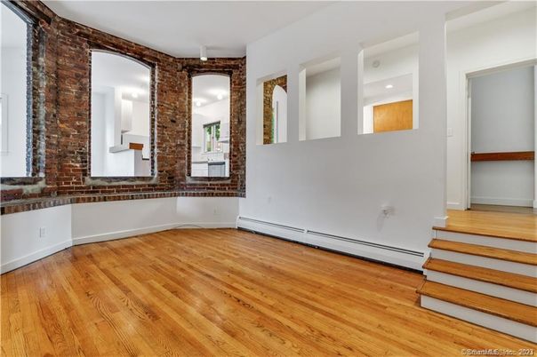 Empty room, Interior, Stone Walls, Wood Texture Flooring