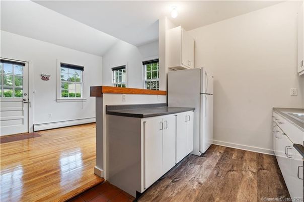 Interior, Kitchen, Wood Texture Flooring