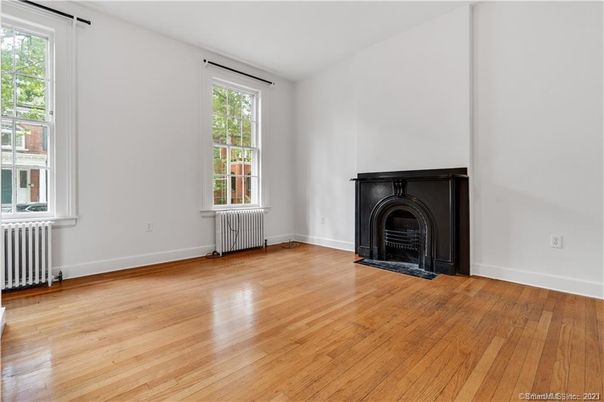 Empty room, Fireplace, Interior, Wood Texture Flooring