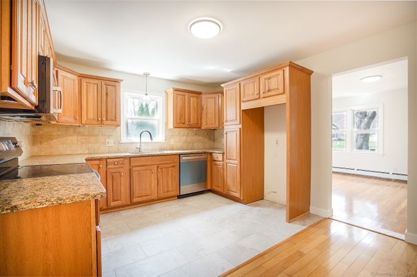 Interior, Kitchen, Wood Texture Flooring