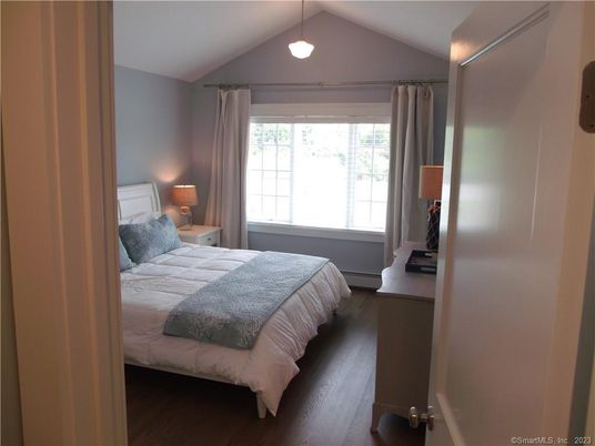 Bedroom, Interior, Pendant Lights, Wood Texture Flooring