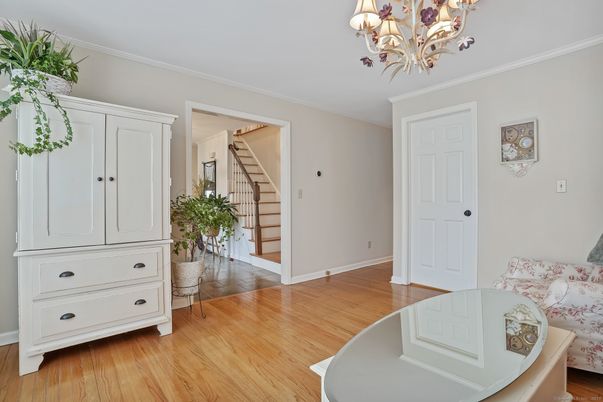 Chandelier, Interior, Wood Texture Flooring