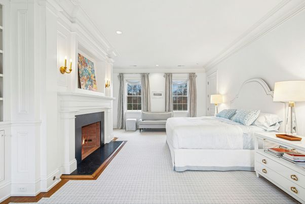 Bedroom, Fireplace, Interior, Recessed Lighting