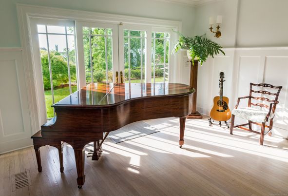 Interior, Piano, Wood Texture Flooring