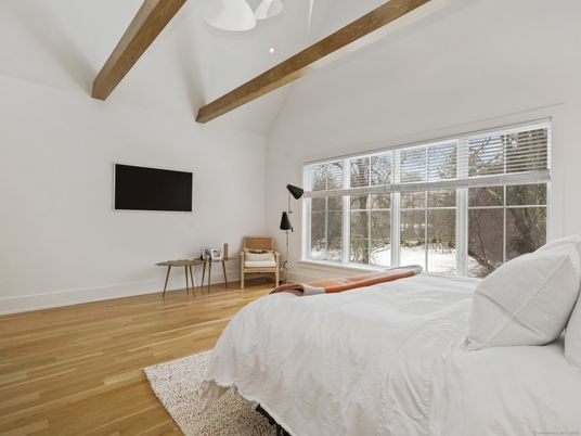 Bedroom, Interior, Wooden Beams, Wood Texture Flooring