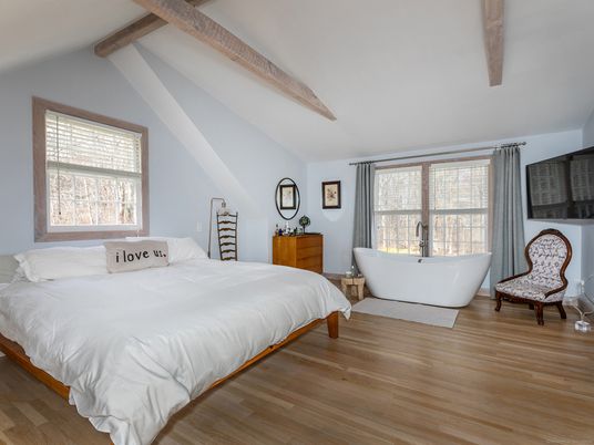 Bedroom, Interior, Wooden Beams, Wood Texture Flooring