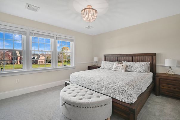Bedroom, Chandelier, Interior