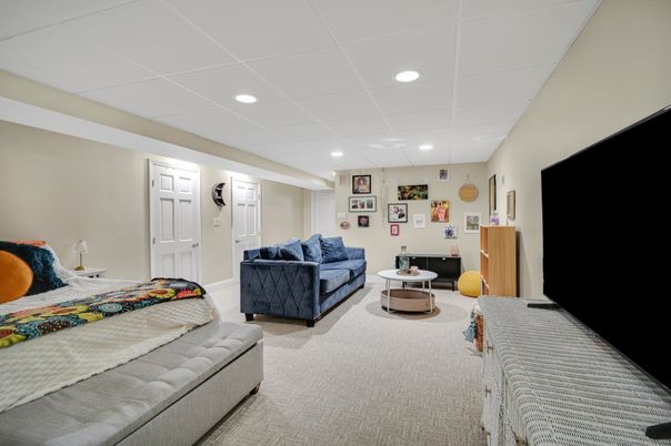 Bedroom, Interior, Recessed Lighting