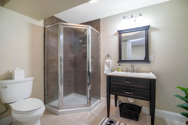 Bathroom, Glass Shower, Interior