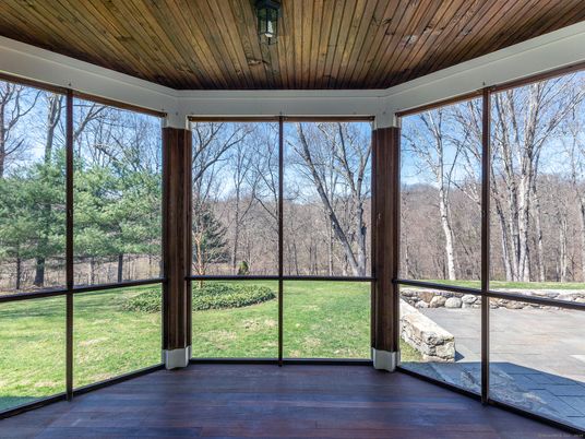 Empty room, Interior, Sun Room, Wooden Ceilings, Wood Texture Flooring
