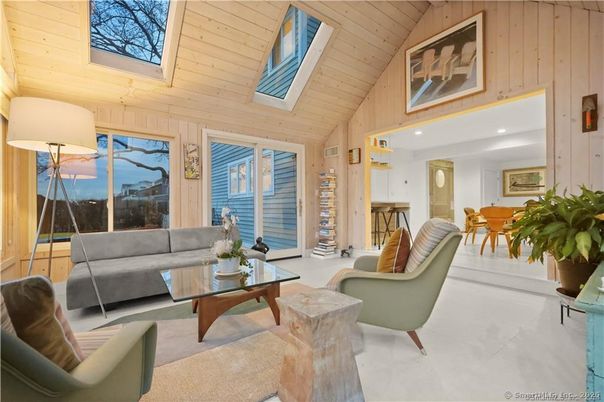 Dining room, Interior, Living room, Recessed Lighting, Wooden Ceilings, Wooden Walls