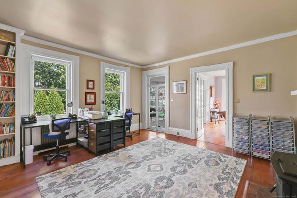 Home Office, Interior, Wood Texture Flooring