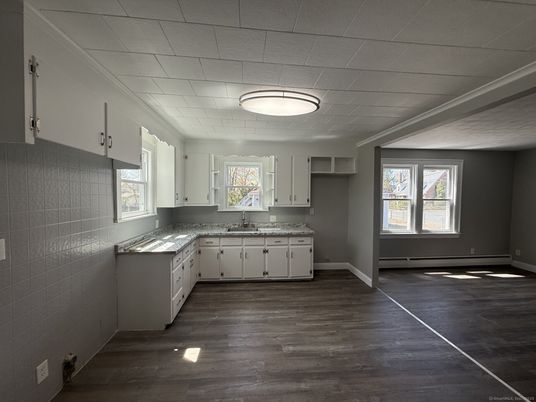 Interior, Kitchen, Wood Texture Flooring