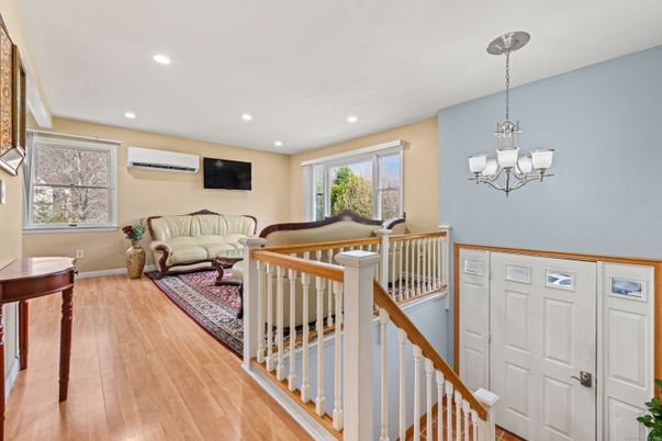 Chandelier, Interior, Living room, Recessed Lighting, Wood Texture Flooring