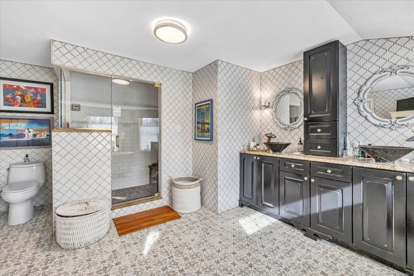Bathroom, Glass Shower, Interior