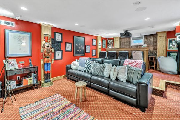 Interior, Living room, Recessed Lighting