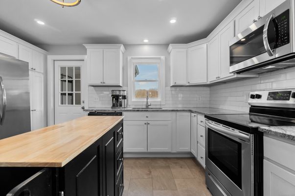 Interior, Kitchen, Recessed Lighting, Stainless Steel Appliances