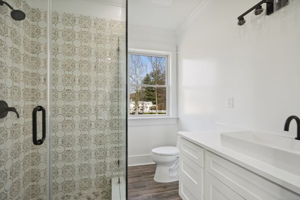Bathroom, Interior, Wood Texture Flooring